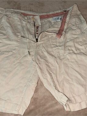 Lucky Brand Cream Men's Casual Drawstring Shorts